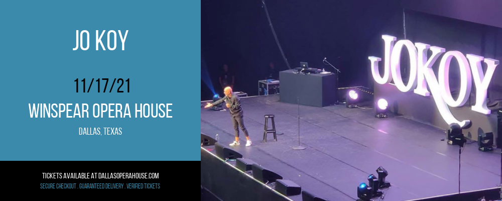 Jo Koy at Winspear Opera House tickets Jo Koy at Winspear Opera House