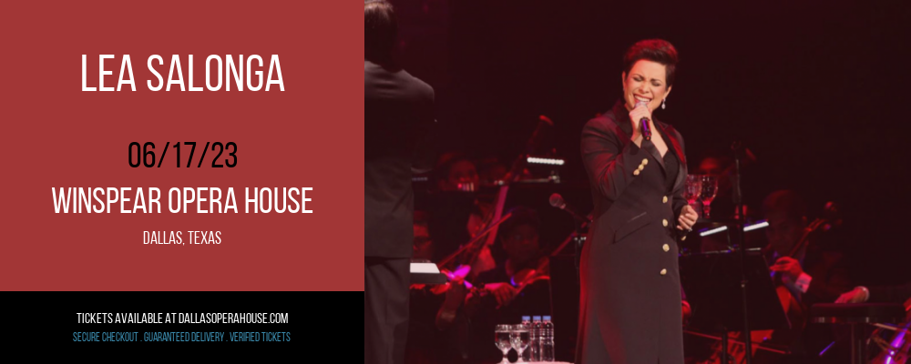Lea Salonga at Winspear Opera House tickets Lea Salonga at Winspear Opera House