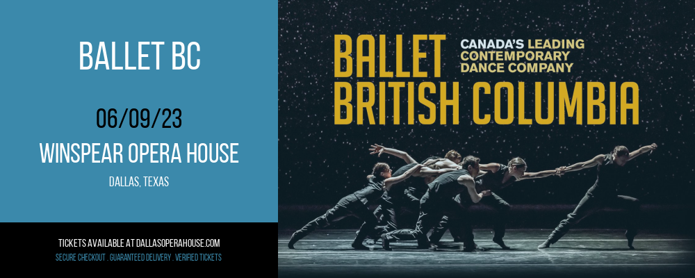 Ballet BC at Winspear Opera House tickets Ballet BC at Winspear Opera House