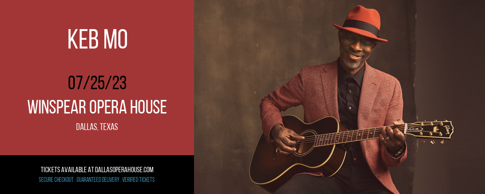 Keb Mo at Winspear Opera House tickets Keb Mo at Winspear Opera House