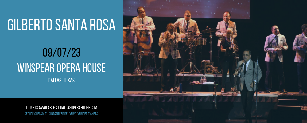 Gilberto Santa Rosa at Winspear Opera House