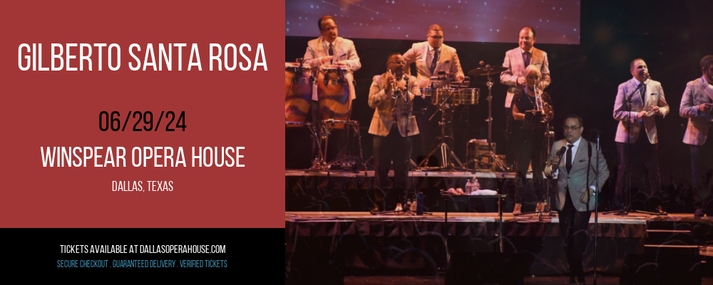 Gilberto Santa Rosa at Winspear Opera House